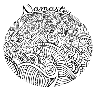 Alfombra pvc mandala namaste - TenVinilo