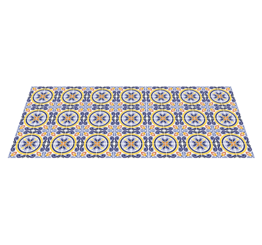 Alfombra vinílica para cocina azulejos de verano - TenVinilo