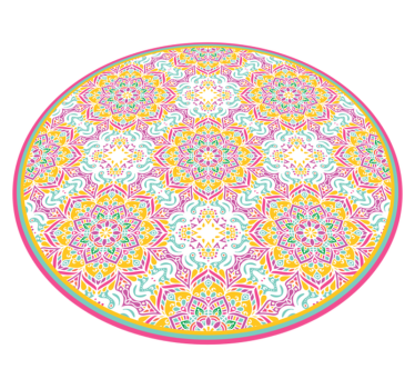 Alfombra vinílica mandala mandala circular - TenVinilo