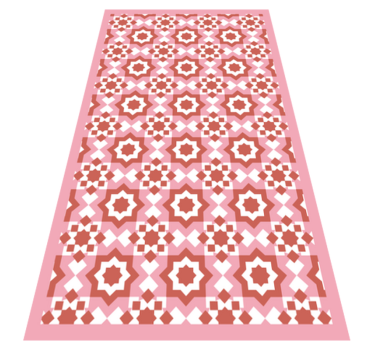 Alfombra hidráulica vinílica color rojo - TenVinilo