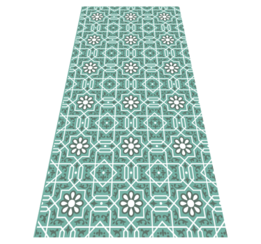 Alfombra vinílica hidráulica patrón marroquí - TenVinilo