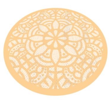 Alfombra vinílica mandala círculo con motivo de mandala - TenVinilo