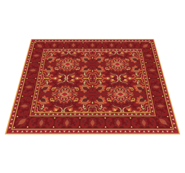 Alfombra vinílica mandala medallón adornado - TenVinilo