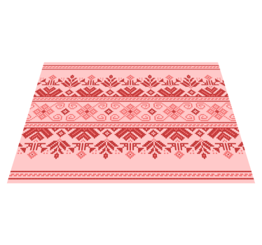 Alfombra vinílica mandala patrón ornamental étnico - TenVinilo