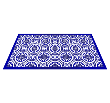 Alfombra vinílica mandala patrón de mandala en círculo - TenVinilo