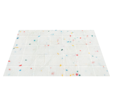 Alfombra vinílica hidráulica patrón de baldosas de terrazo - TenVinilo