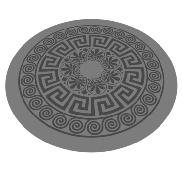 Alfombra vinílica mandala motivo inspirado en mandala - TenVinilo
