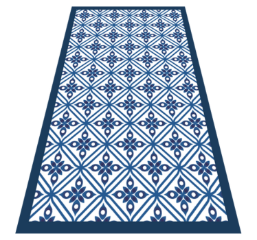 Alfombra vinílica hidráulica diseño de patrón de mosaico - TenVinilo