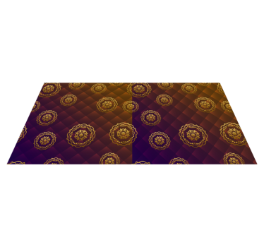 Alfombra vinílica mandala superposición de motivo mandala - TenVinilo