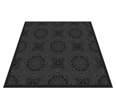 Alfombra vinílica mandala patrones intrincados de mandala - TenVinilo