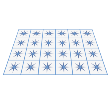 Alfombras vinilo hidráulica estrellas azules - TenVinilo