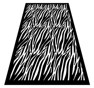 Alfombra de vinilo animal print Efecto cebra - TenVinilo