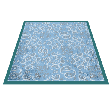 Alfombra vinílica hidráulica patrón de mosaico paisley - TenVinilo