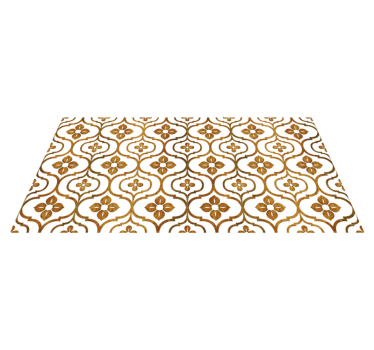 Alfombra vinílica hidráulica patrón de mosaico ornamental - TenVinilo