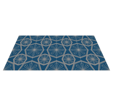 Alfombra vinílica hidráulica impresionante patrón geométrico - TenVinilo