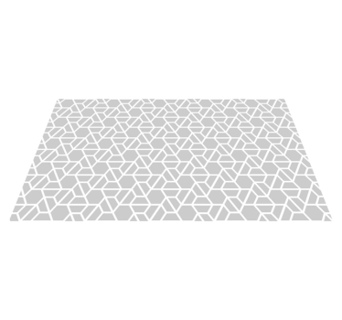 Alfombra vinílica comedor geométrica patrón moderno gris - TenVinilo