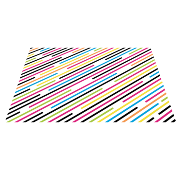 Alfombras de vinilo modernas Rayas de colores - TenVinilo