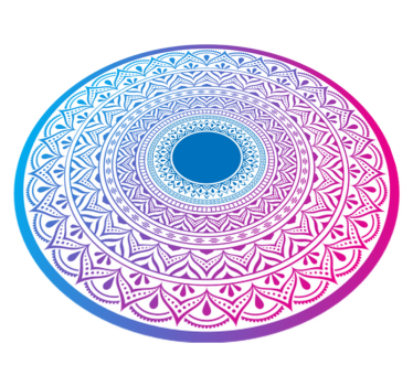 Alfombra vinílica mandala matriz circular mandala - TenVinilo