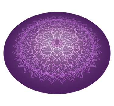 Alfombra de vinilo mandala Mandala morado - TenVinilo