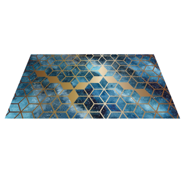 Alfombras de vinilo de azulejos Galaxia moderna - TenVinilo