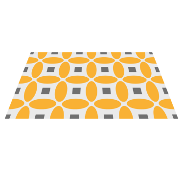 Alfombras de vinilo de azulejos de pétalos de naranja - TenVinilo