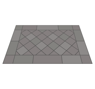 Alfombras de vinilo de azulejos Diamantes grises - TenVinilo