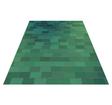 Alfombra vinílica hidráulica diseño verde texturizado - TenVinilo