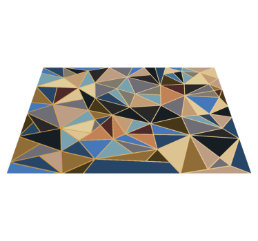 Alfombra vinílica mosaico Mosaico multicolor geométrico - TenVinilo
