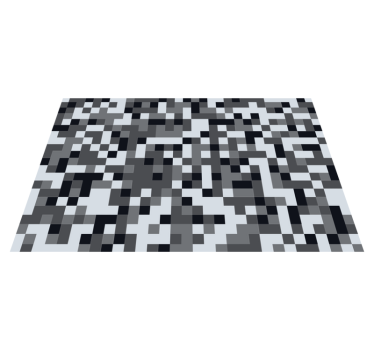 Alfombra vinilo mosaico cuadrados grises - TenVinilo