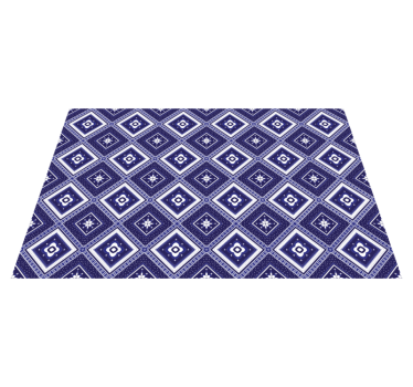 Alfombra vinílica mosaico azulejos marinos - TenVinilo