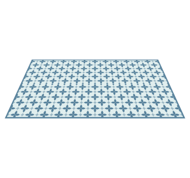 Alfombra vinílica comedor moderna ensanche - TenVinilo