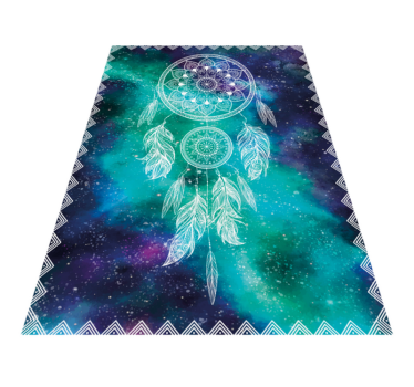 Alfombra vinílica mandala patrón de atrapasueños - TenVinilo
