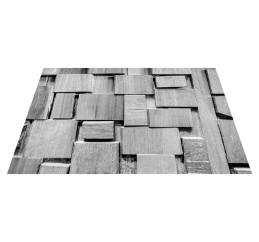 Alfombra vinilo textura piedras superpuestas - TenVinilo