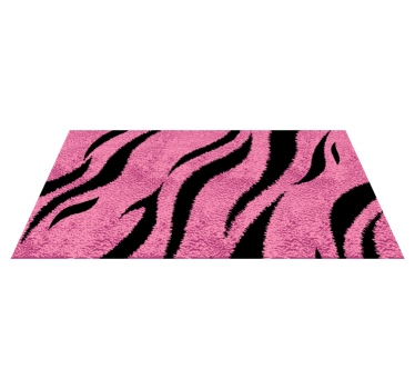 Alfombra vinilo animal print tigre rosa - TenVinilo