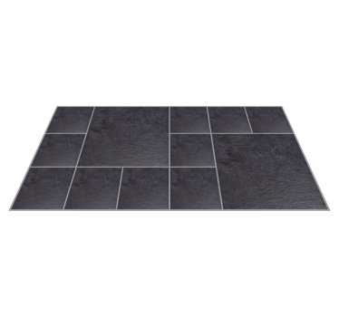 Alfombra vinilo Efecto teja pizarra oscura - TenVinilo