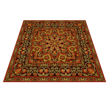 Alfombra vinilo cocina mandala persa - TenVinilo
