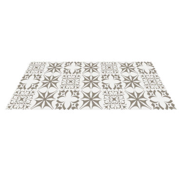 Alfombras vinilo azulejos minimalista gris - TenVinilo
