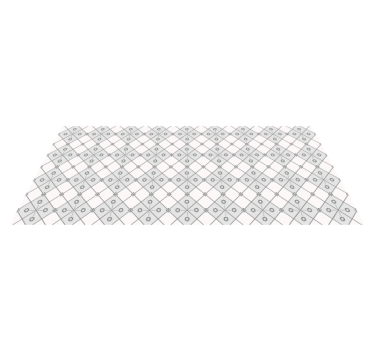 Alfombra vinilo azulejos mosaico gris - TenVinilo