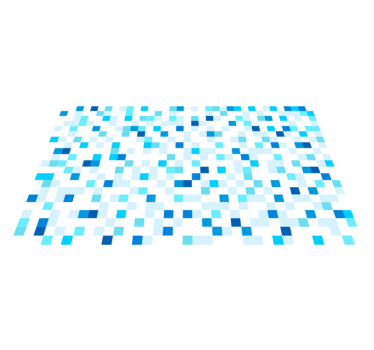 Alfombra vinílica hidráulica motivo de mosaico azul - TenVinilo