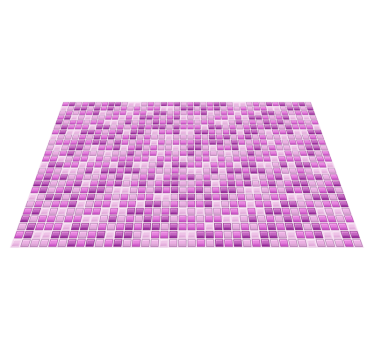 Alfombra vinílica hidráulica mosaico de tonos morados - TenVinilo