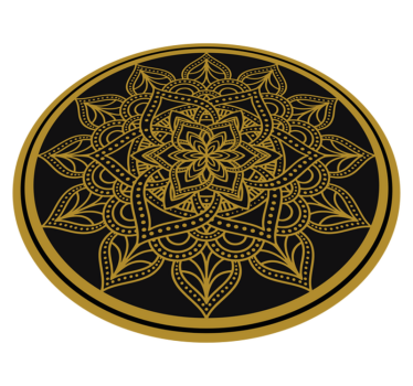 Alfombra vinílica mandala elemento elegante - TenVinilo