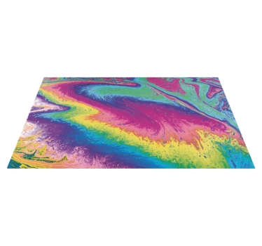 Alfombra vinilo textura Arcoiris de mármol - TenVinilo