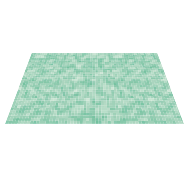 Alfombra vinílica hidráulica patrón de mosaico de menta - TenVinilo