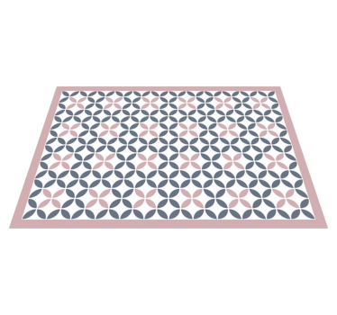Alfombra vinilo hidráulica Colores pastel círculos geométricos - TenVinilo