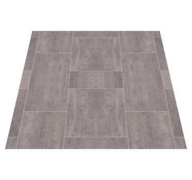 Alfombra vinilo hidráulica Azulejos cuadrados de piedra gris - TenVinilo