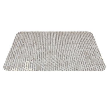Alfombra PVC Imitación de fibra natural blanca - TenVinilo