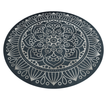 Alfombra vinílica exterior Patrón antiguo tonos grises - TenVinilo