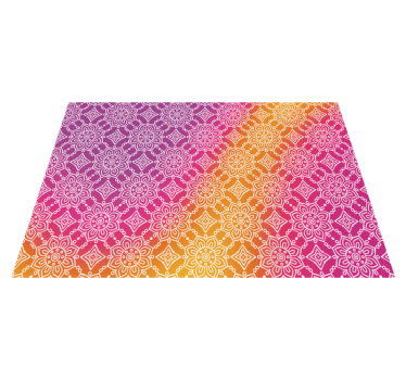 Alfombra vinílica mandala elegante degradado - TenVinilo