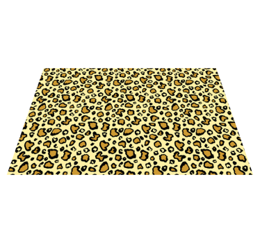 Alfombra vinílica de animales Patrón clásico con estampado de leo - TenVinilo