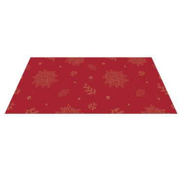 Alfombra vinílica mandala motivos florales festivos - TenVinilo